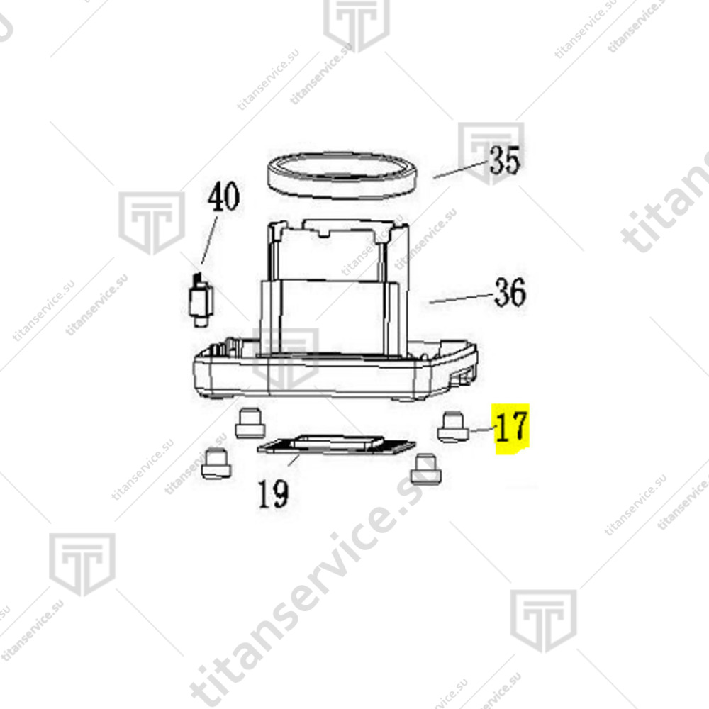 Ножки для блендера Fimar BL008/020 CO6177 без ГТД - фото №1