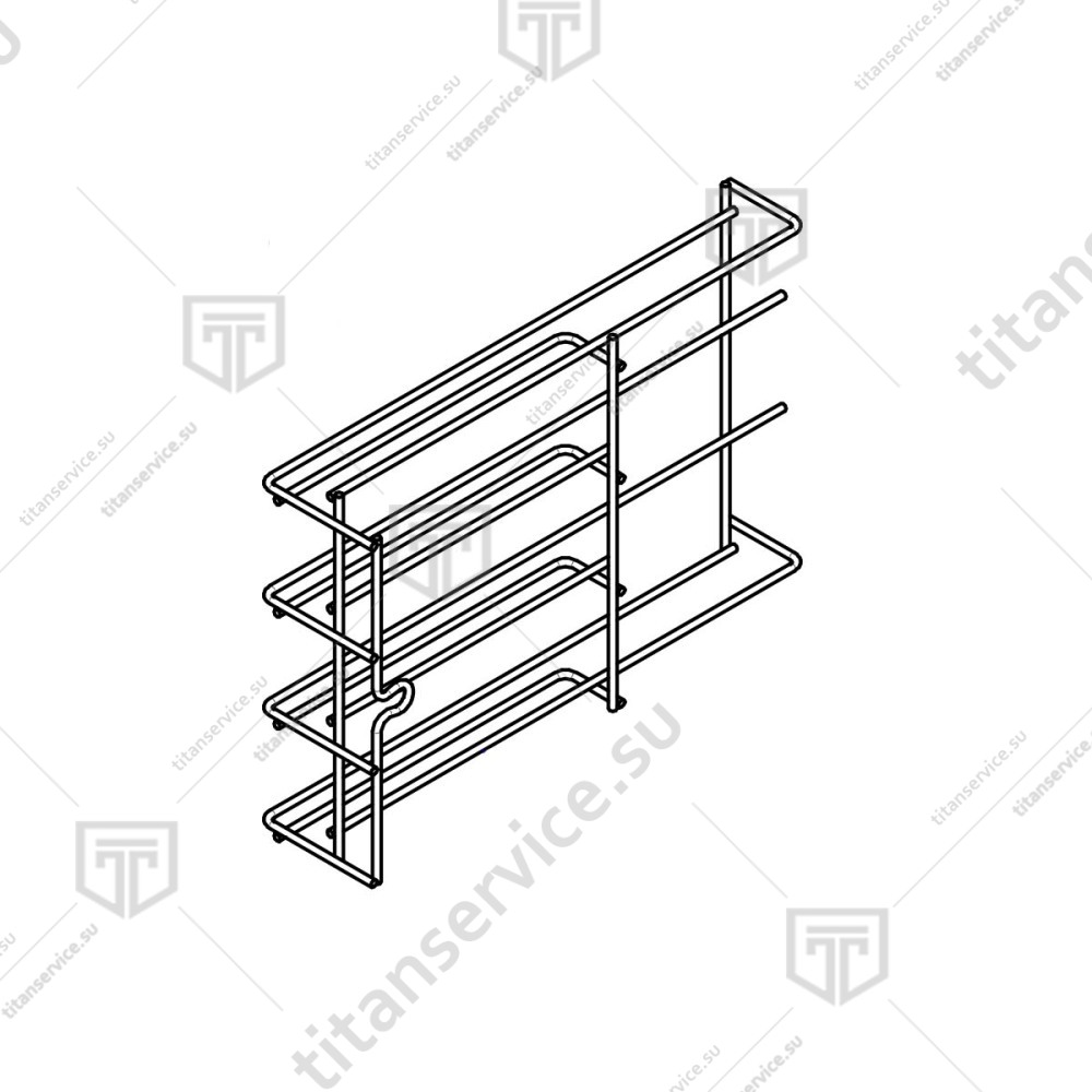 Комплект направляющих правый для конвекционной печи Apach Cook Line AD46D 50GRITR001 - фото №1