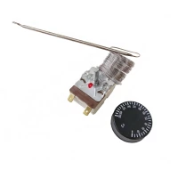 Термостат рабочий однофазный 50-320°С 20А 250В 2,5 м с ручкой для шкафа жарочного Grill Master ШЖЭ/3