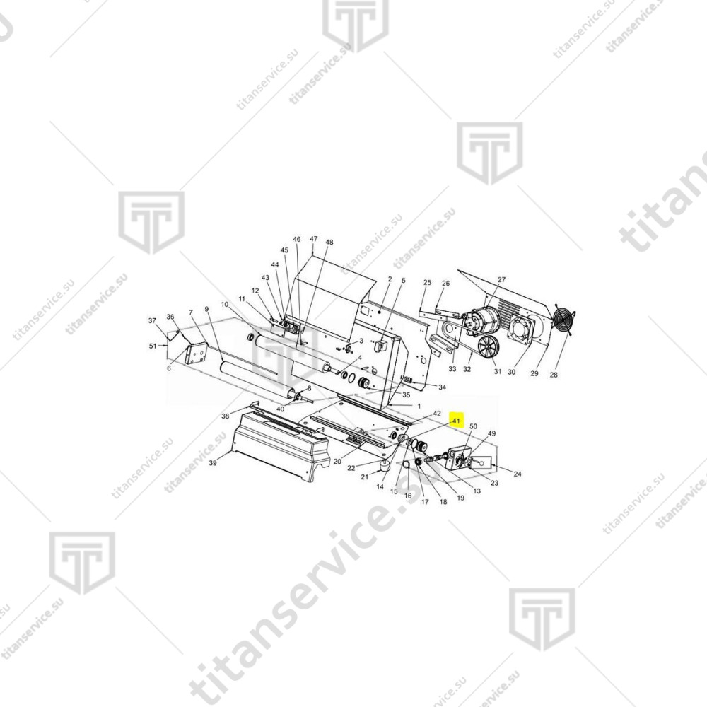 Скребок очищающий для тестораскатки Fimar FI/32N SA1270 - фото №3