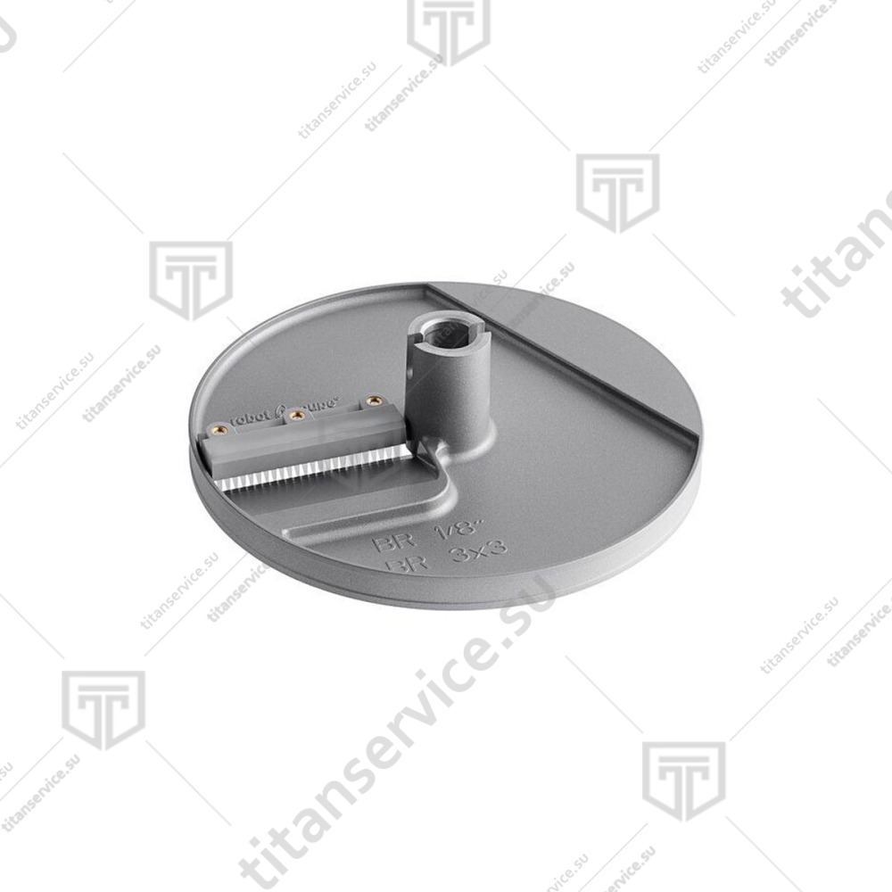 Диск кубики для овощерезки 3х3х3мм Robot Coupe CL50 Gourmet 28175W MINERAL+ брюнуаз - фото №2