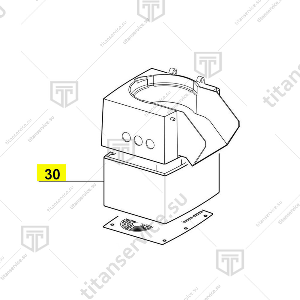 Кожух для овощерезки Robot Coupe CL55 117791 - фото №1