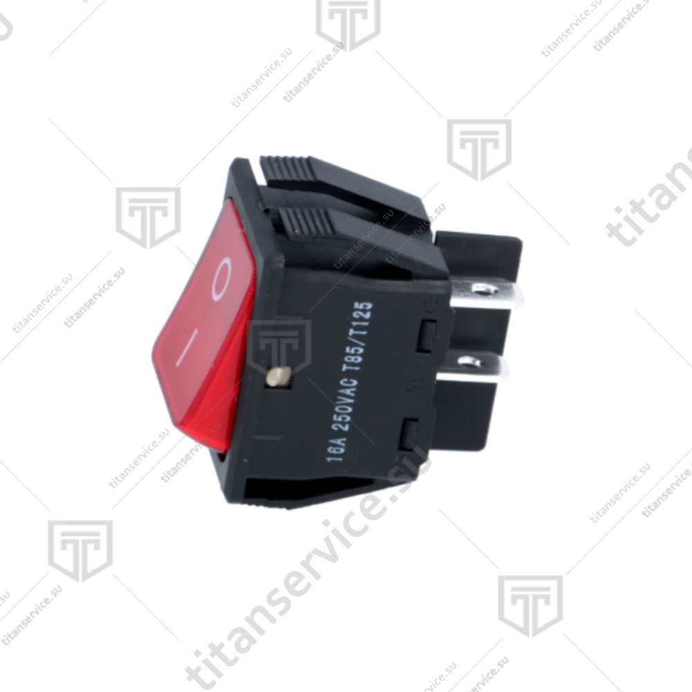 Выключатель двухполюсный красный 250V 16A для мясорубки Fama F2358 - фото №2