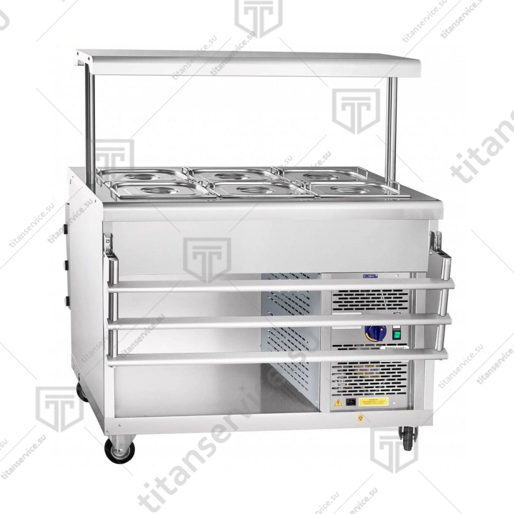 Прилавок холодильный Abat ПВВ(Н)-70ПМ-НШ передвижной - фото №4