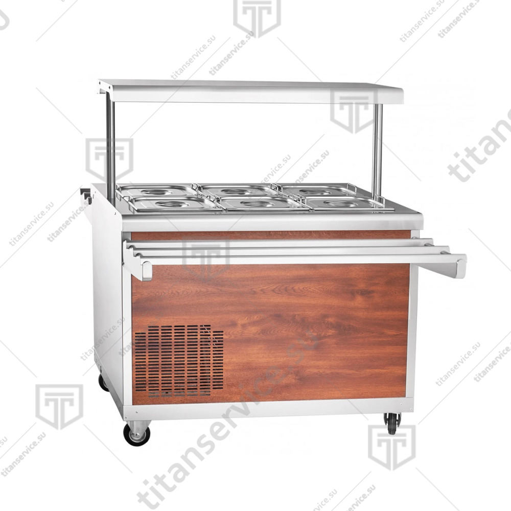 Прилавок холодильный Abat ПВВ(Н)-70ПМ-НШ передвижной - фото №1