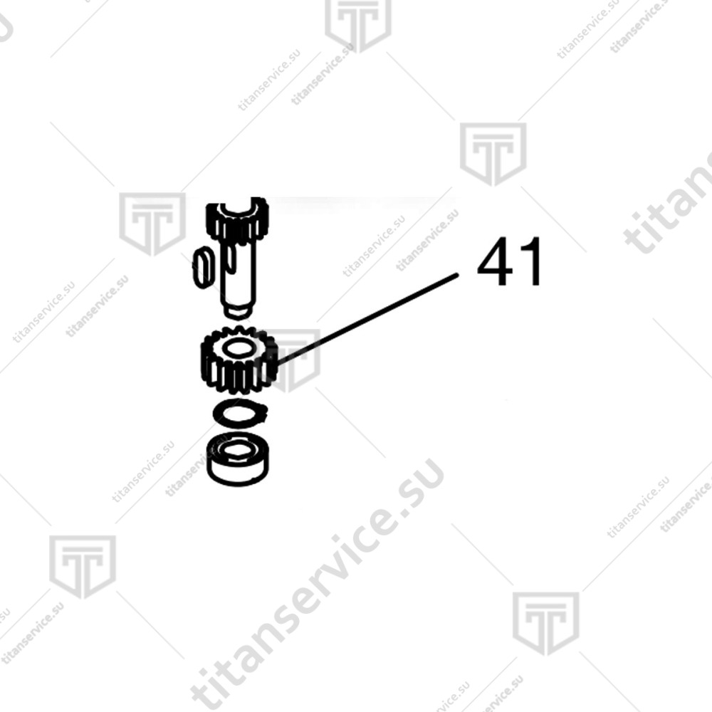 Шестерня для миксера планетарного Fimar IP/30F/40F CO0598 - фото №1