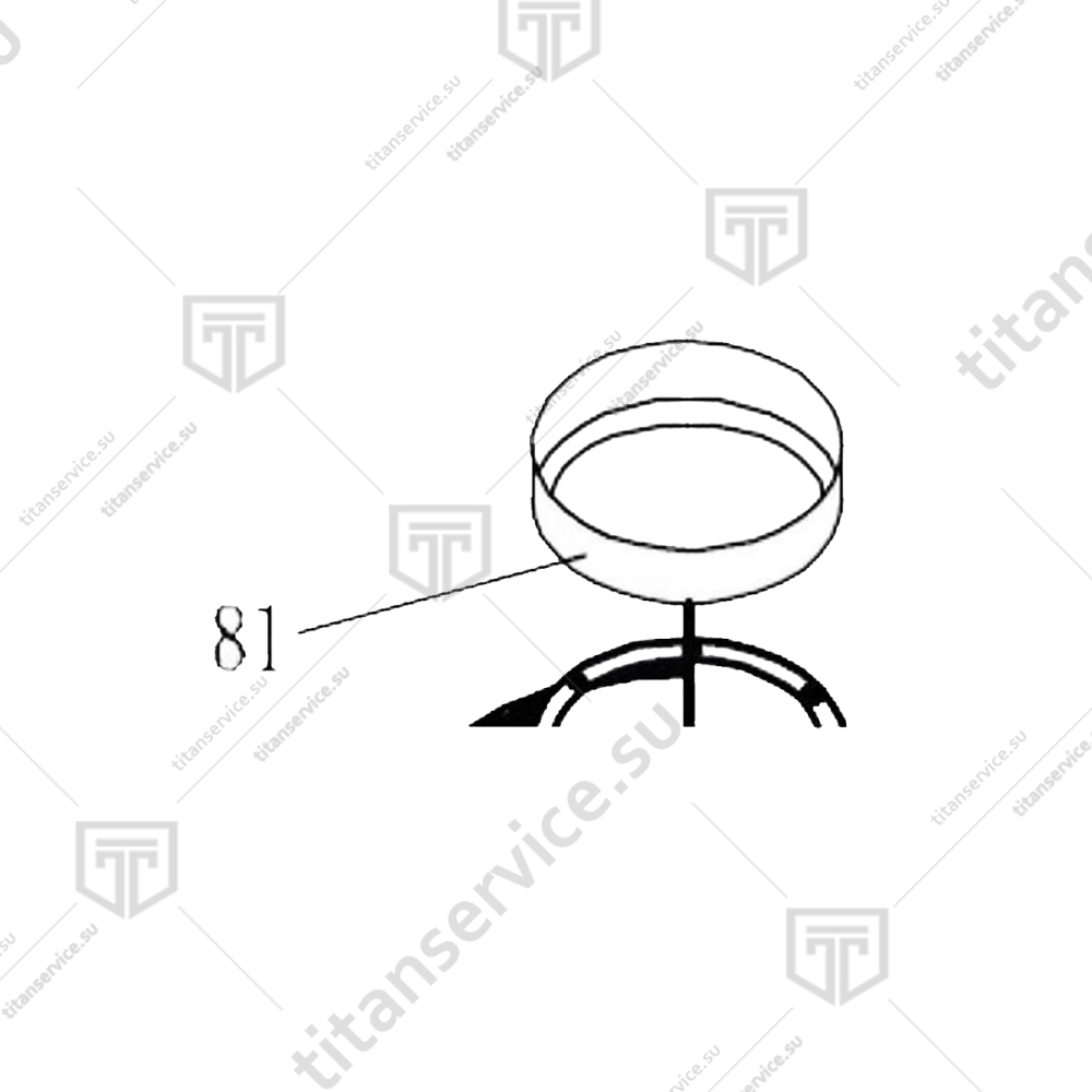 Кольцо для миксера планетарного Hurakan HKN-IP50FM 390058 - фото №1