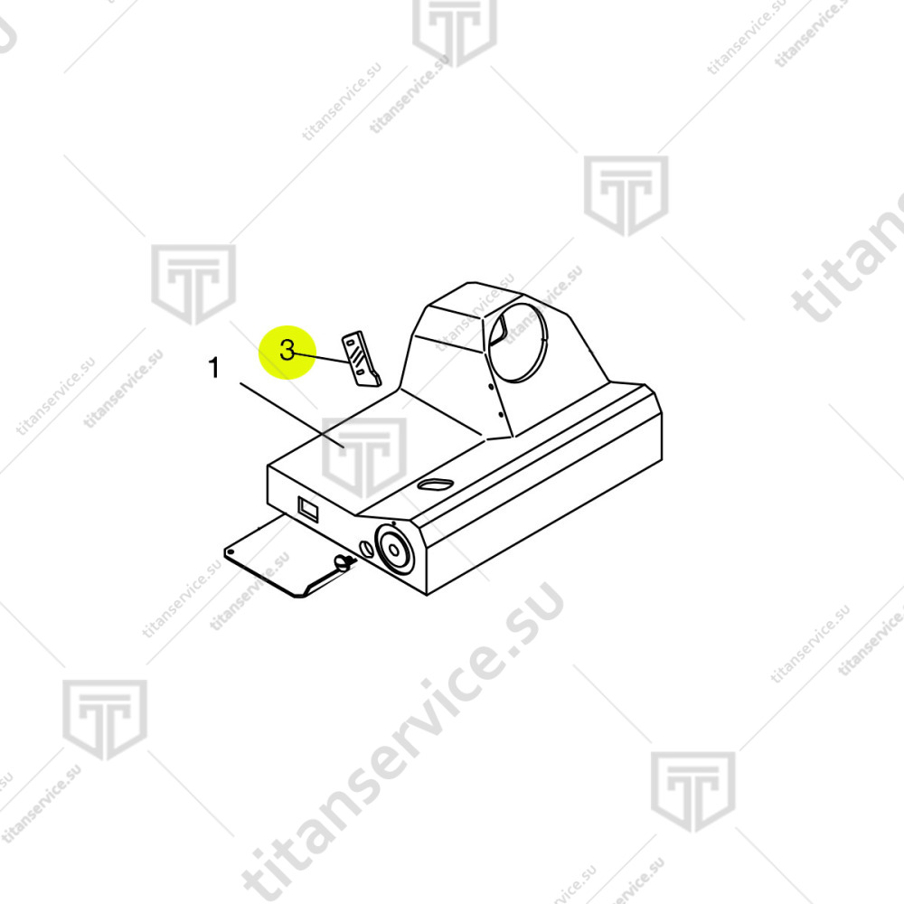 Защитное прикрытие для слайсера Fimar H220 CO3912 - фото №1