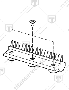 Лезвие (гребень) диска соломки 2.5х2.5 мм Robot Coupe 29793 - фото №2