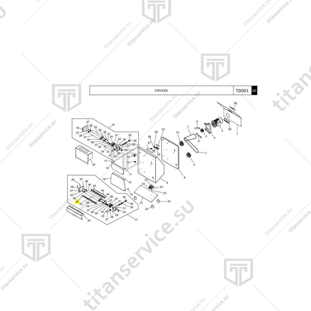 Скребок очищающий для тестораскатки Fimar FI/32N SA1270 - фото №2