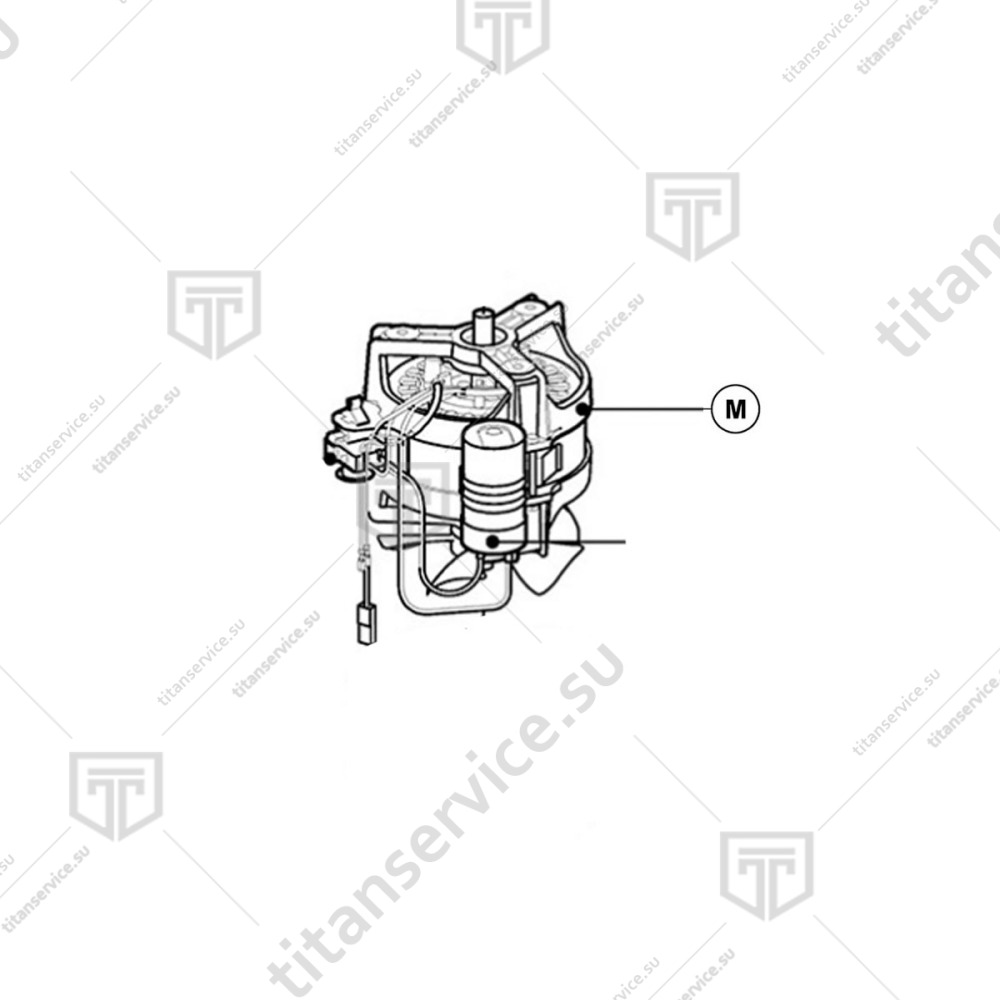 Электродвигатель для овощерезки Robot Coupe CL20 3092S - фото №1