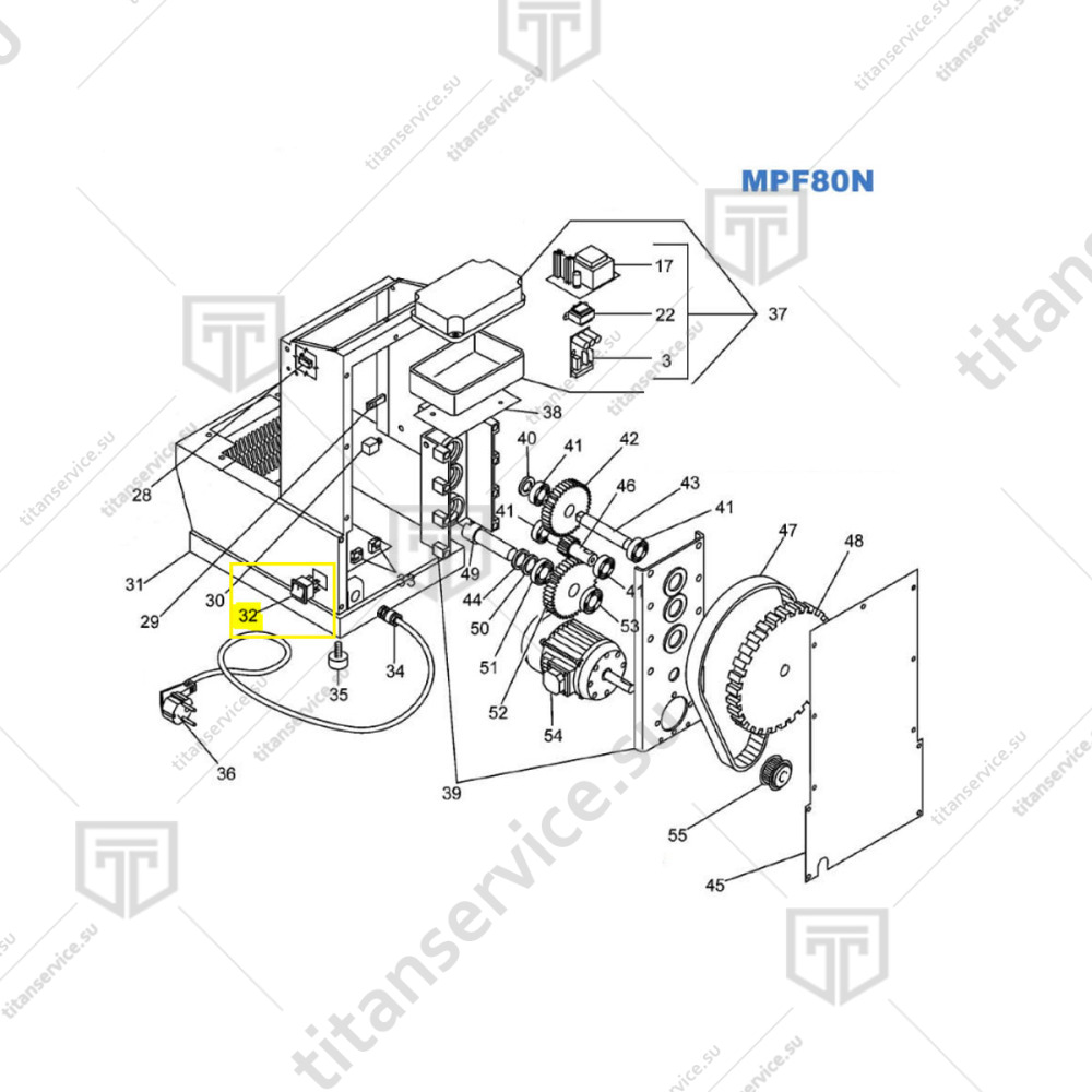 Выключатель машины для пасты Fimar MPF/8 CO2177 - фото №2