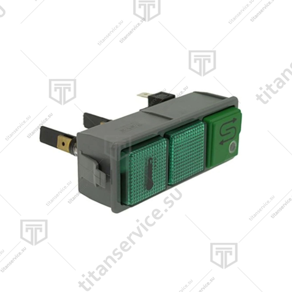 Блок кнопок с одним переключателем зеленым для посудомоечной машины Dihr GS 15894 - фото №1