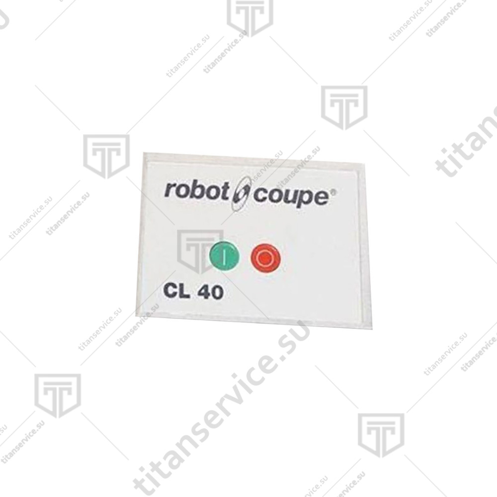 Накладка панели управления для овощерезки Robot Coupe CL40 49032 - фото №1