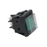 Кнопка импульсная зеленая 250V 16A для посудомоечной машины Dihr