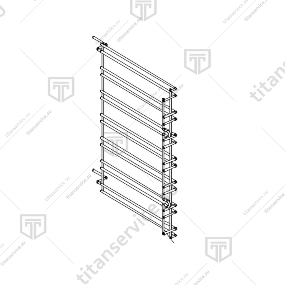 Направляющая правая/левая на 7 противней GN 1/1 для пароконвектомата Unox XVC 504 GRL1065A1 - фото №1
