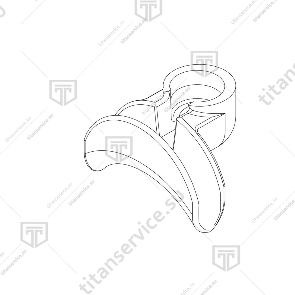 Насадка двухходовая CW510L для кофемашины Sanremo F18SB 10054040 - фото №1