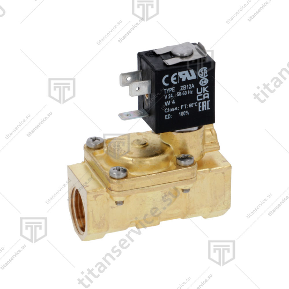 Клапан электромагнитный L180B31 1/2""FF 24В для посудомоечной машины Dihr AX 3002030 - фото №1