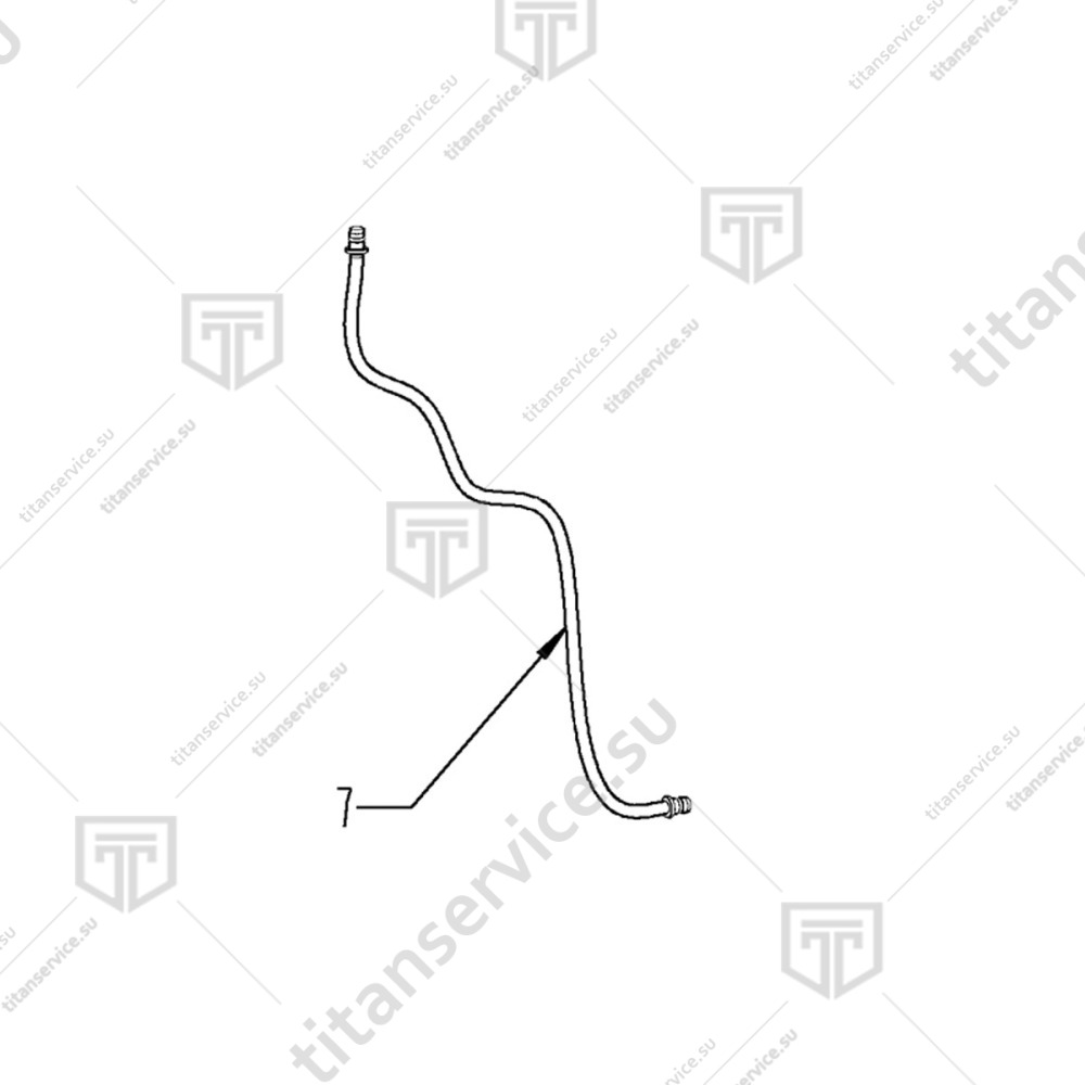 Шланг подачи раствора для пароконвектомата Rational LM1 LM2; G 56.01.508S - фото №1