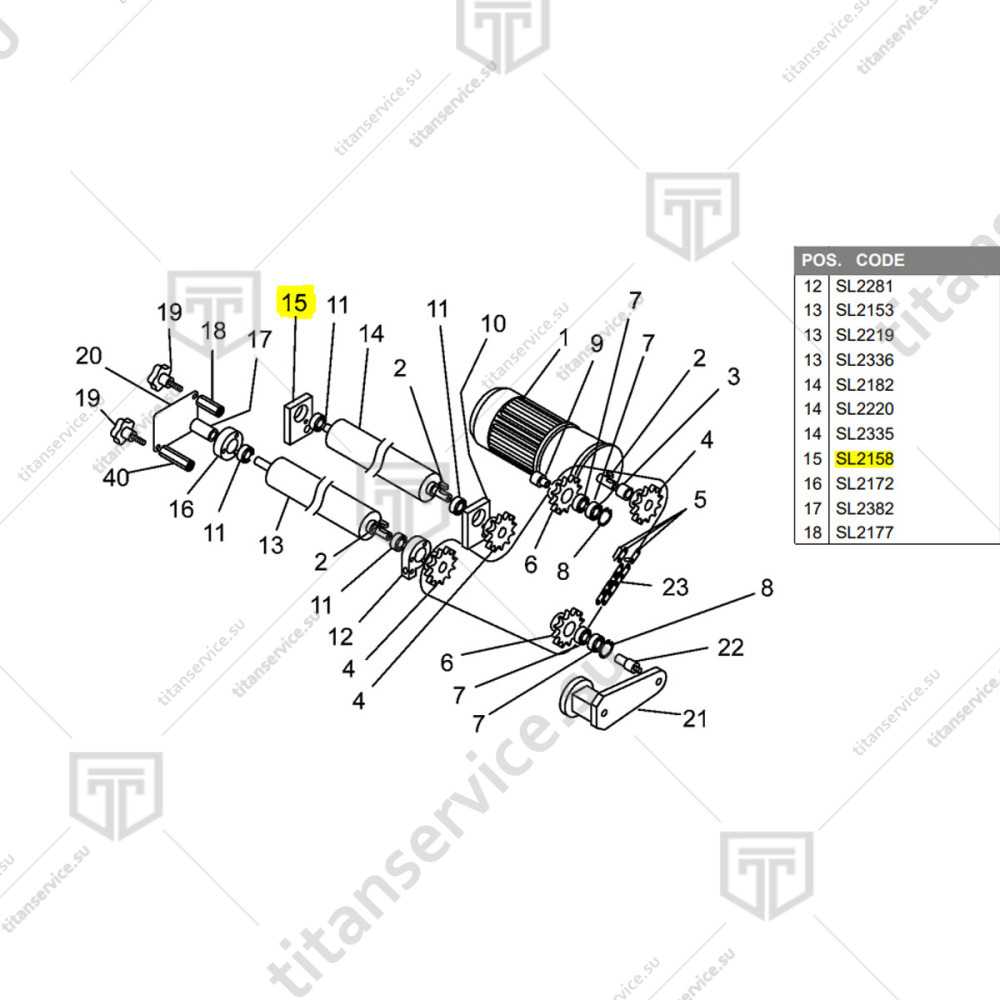 Суппорт для тестораскатки Fimar SI/320 SL2158 - фото №1
