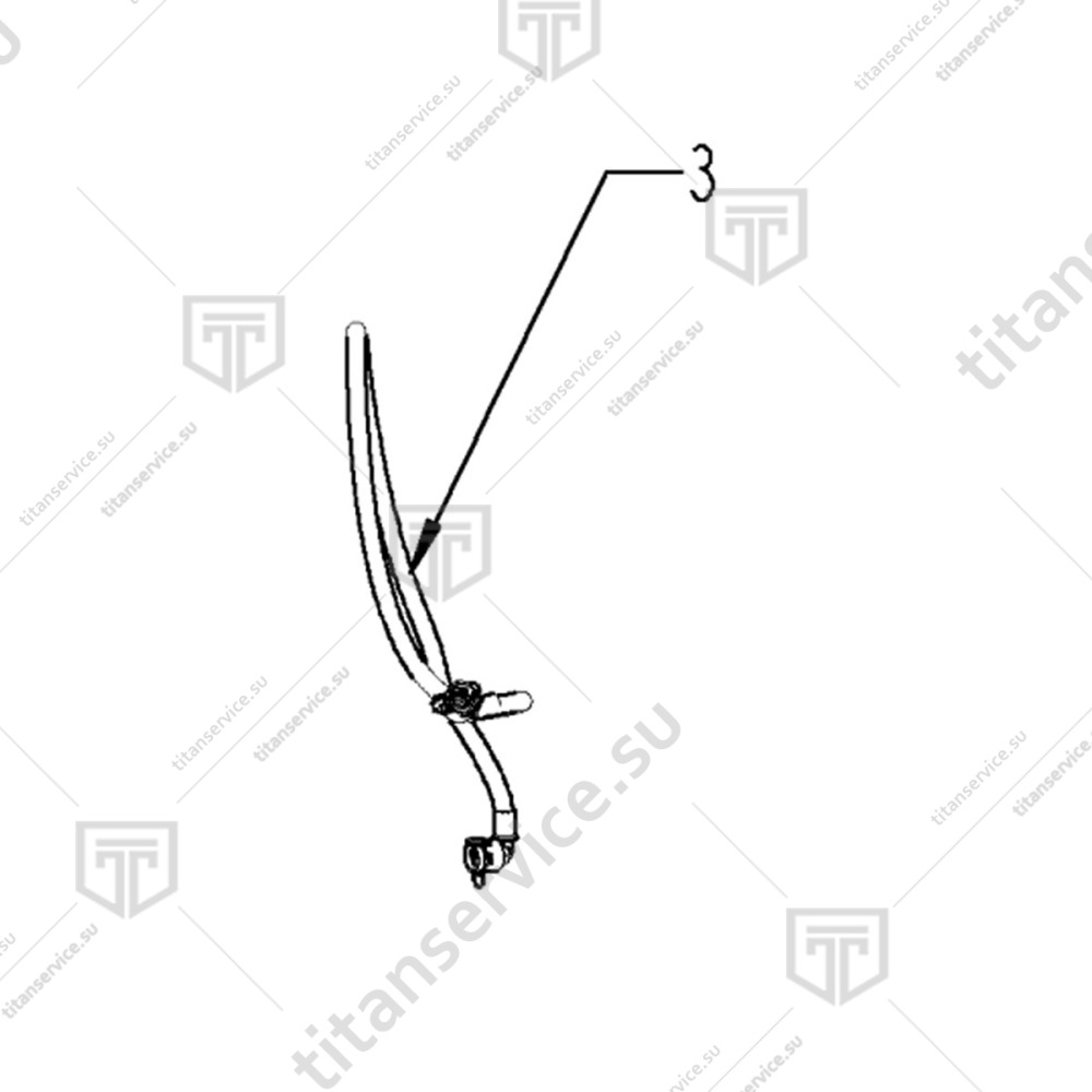 Шланг питающий для пароконвектомата Rational LM1 LM2; F 50.02.135P - фото №1