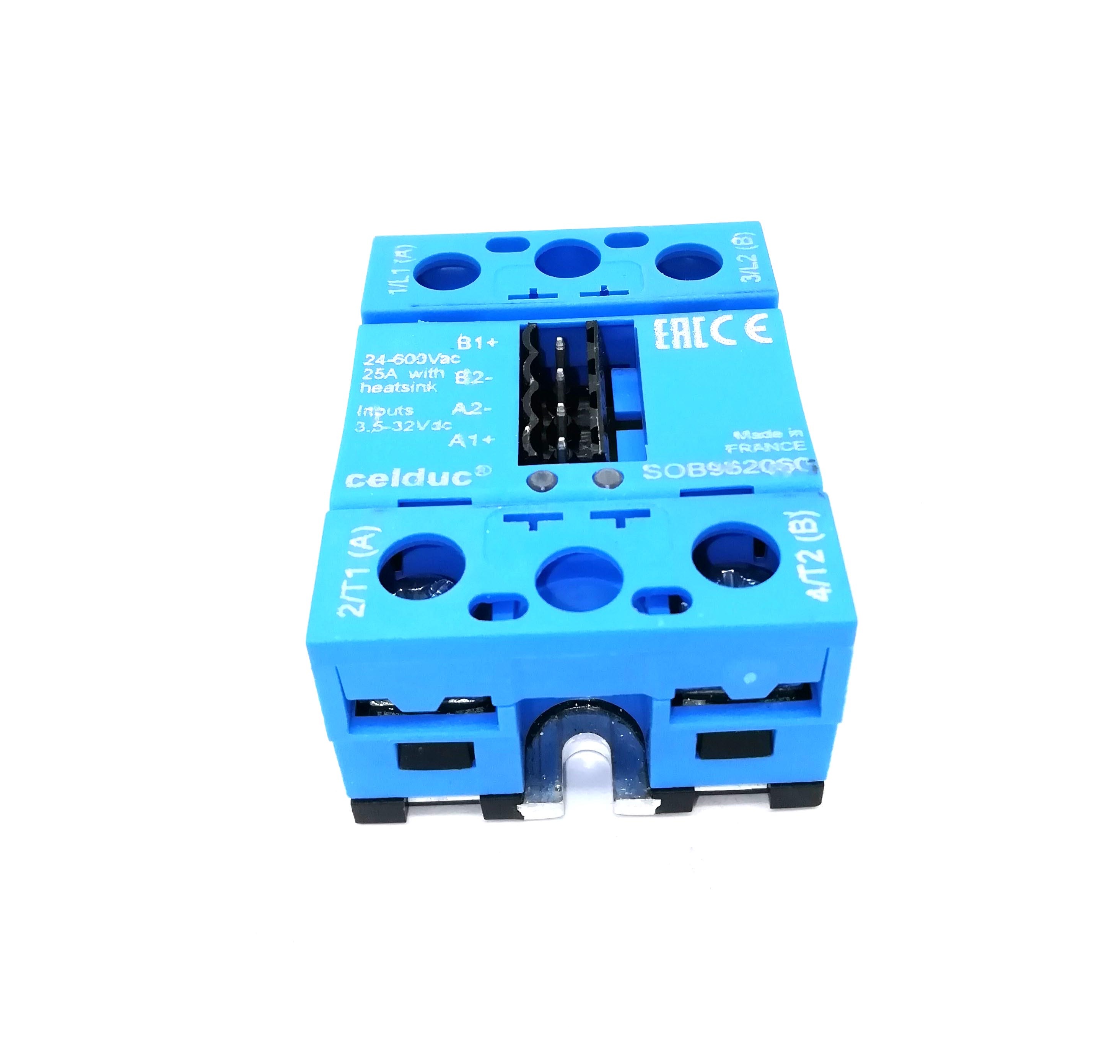 Реле твердотельное SOB962060 2х25А/400V