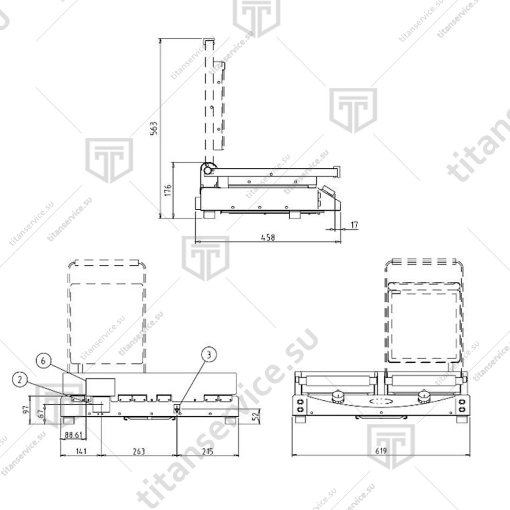 Гриль контактный Unox XP 020 PR - фото №2
