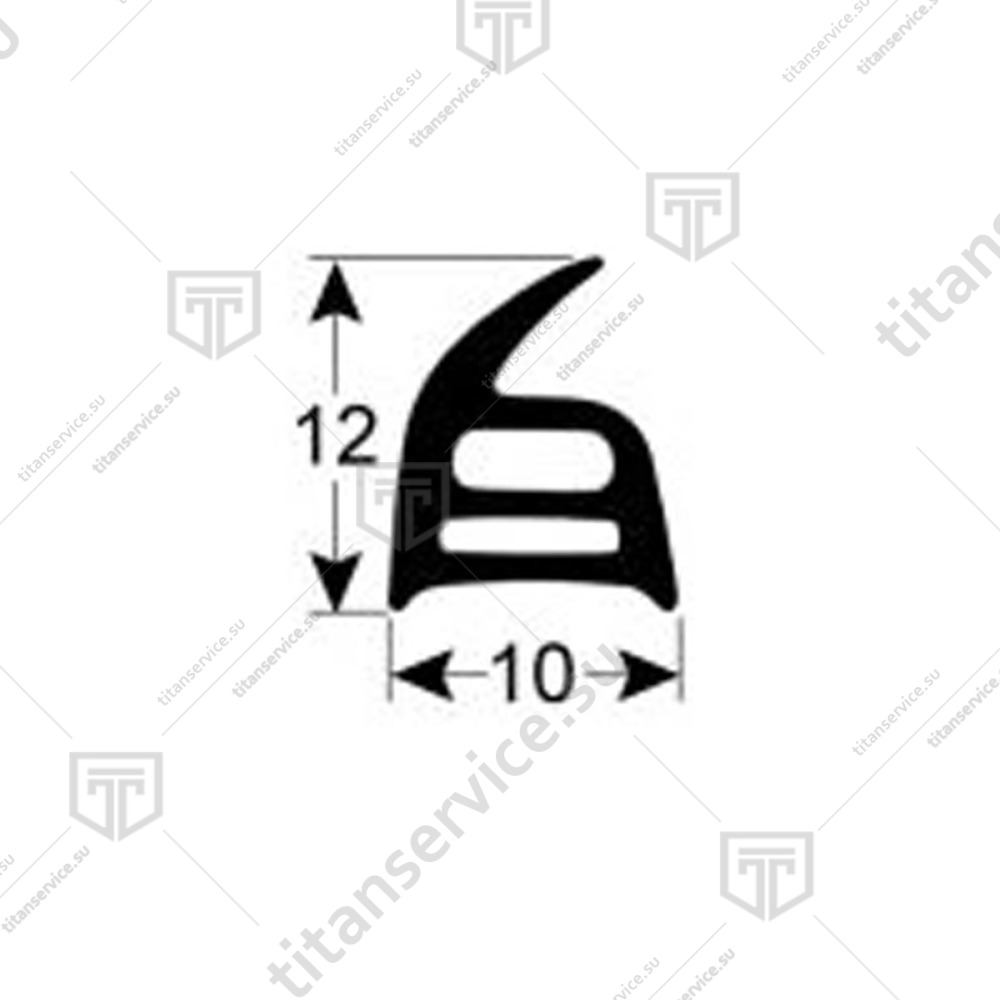 Уплотнитель двери для печи конвекционной Unox Linemicro XF 003 KGN1225A - фото №2