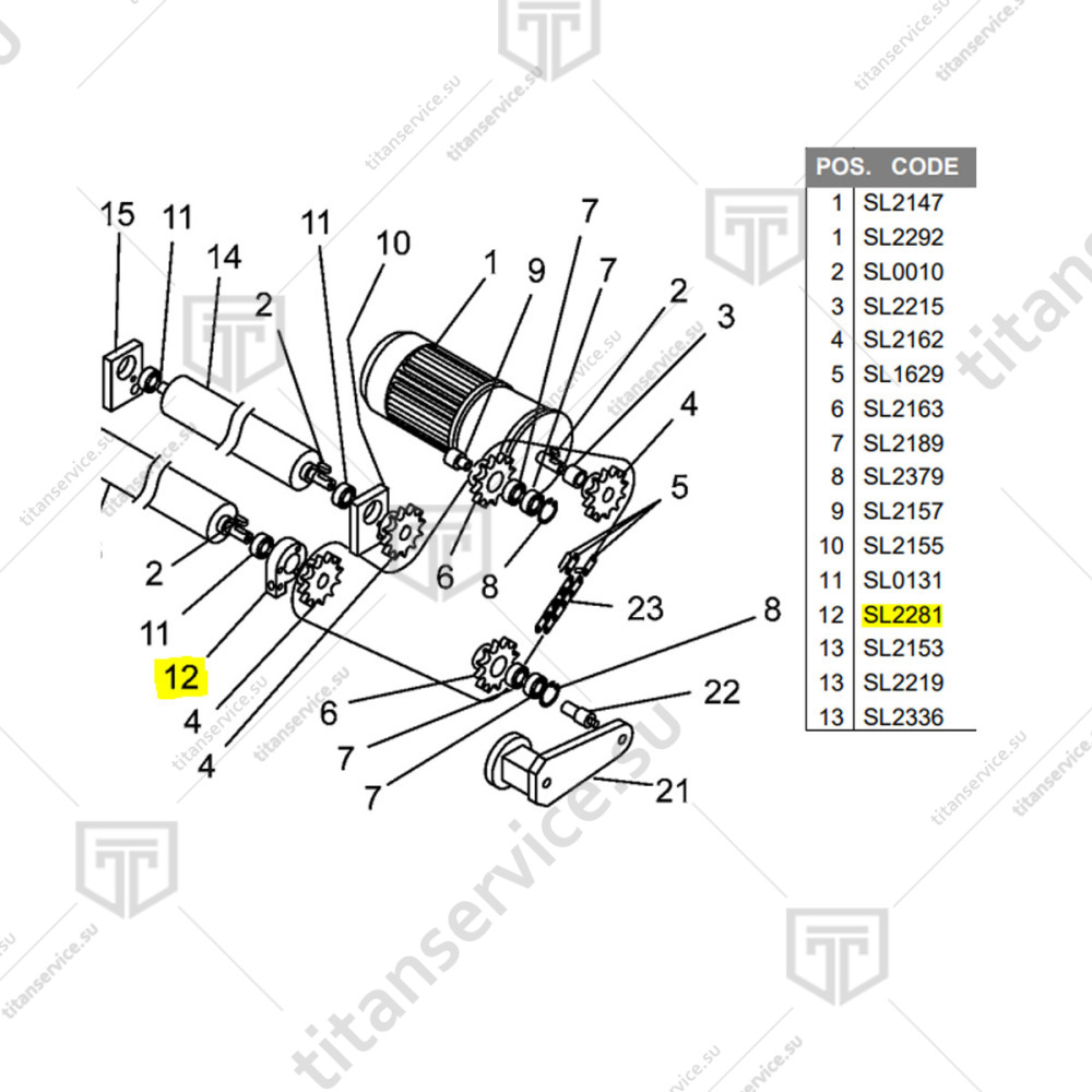 Суппорт для тестораскатки Fimar SI/320 SL2281 - фото №1