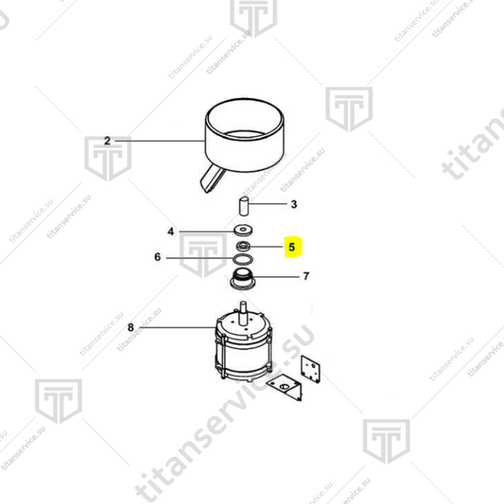 Сальник 15x24x7 для соковыжималки Fimar AGRL CO1436 - фото №1