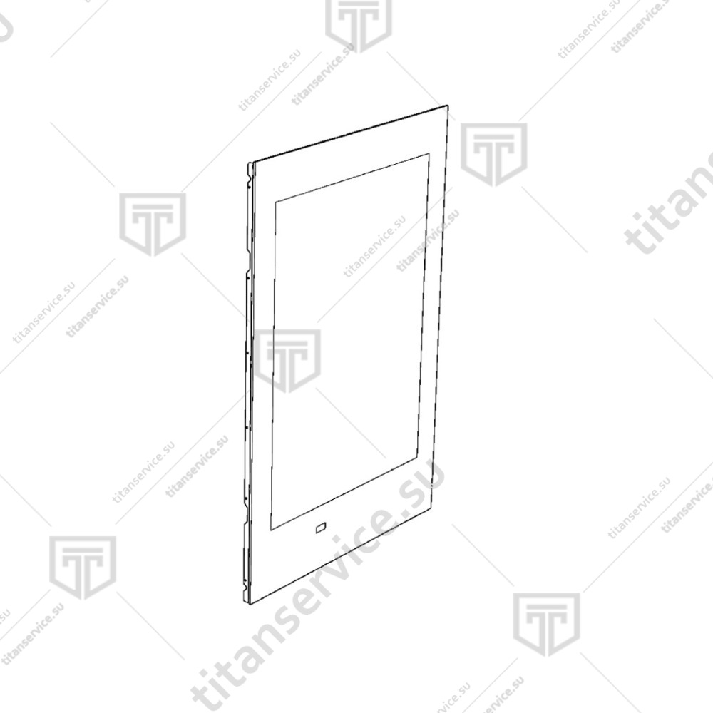 Дверь в сборе для печи конвекционной Unox XBC 805 KDR1141C - фото №1