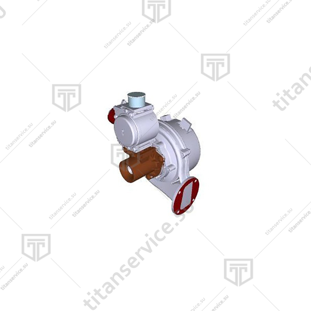 Нагнетатель горелки 230В 35кВт в сборе с клапаном Unox KVG1014B - фото №1