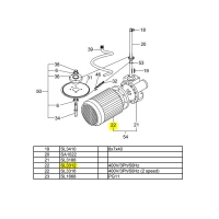 Двигатель для тестомеса спирального Fimar 50/SN 2V SL3312