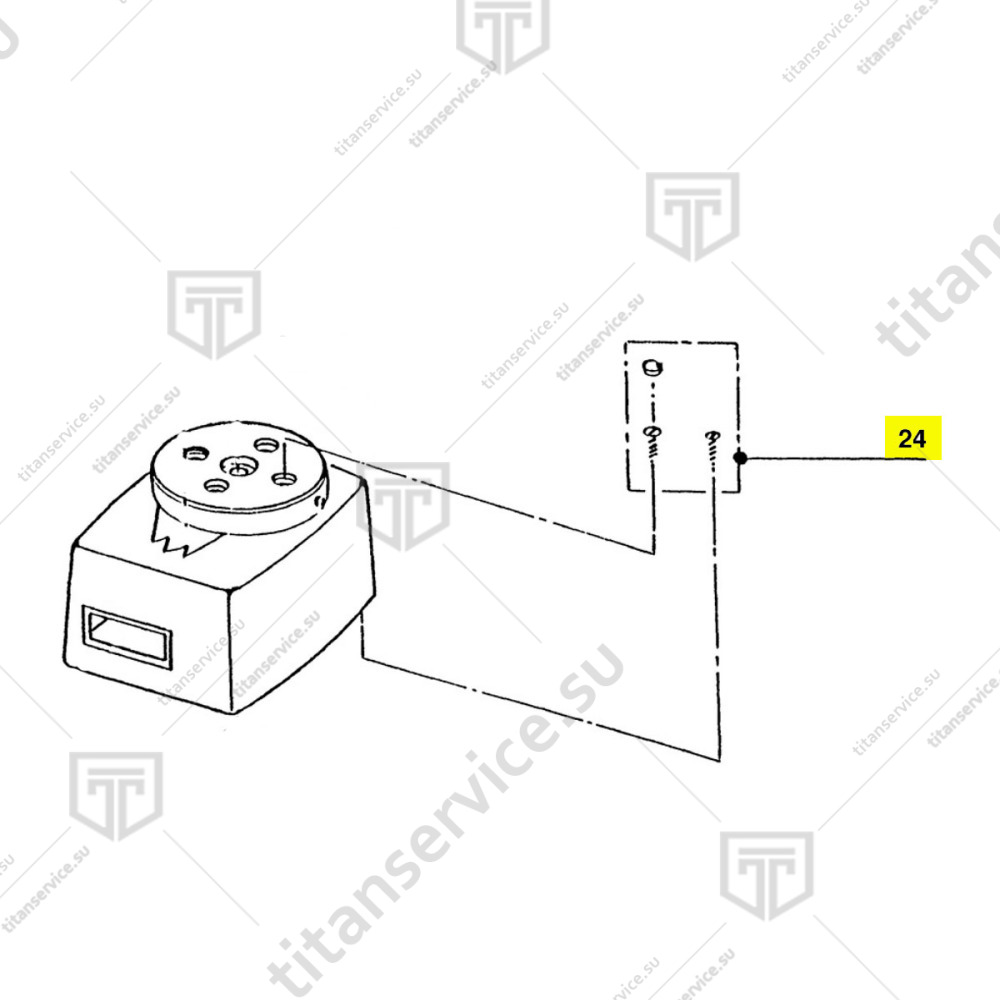 Винт основания двигателя кухонного процессора Robot Coupe R302 29321 - фото №1