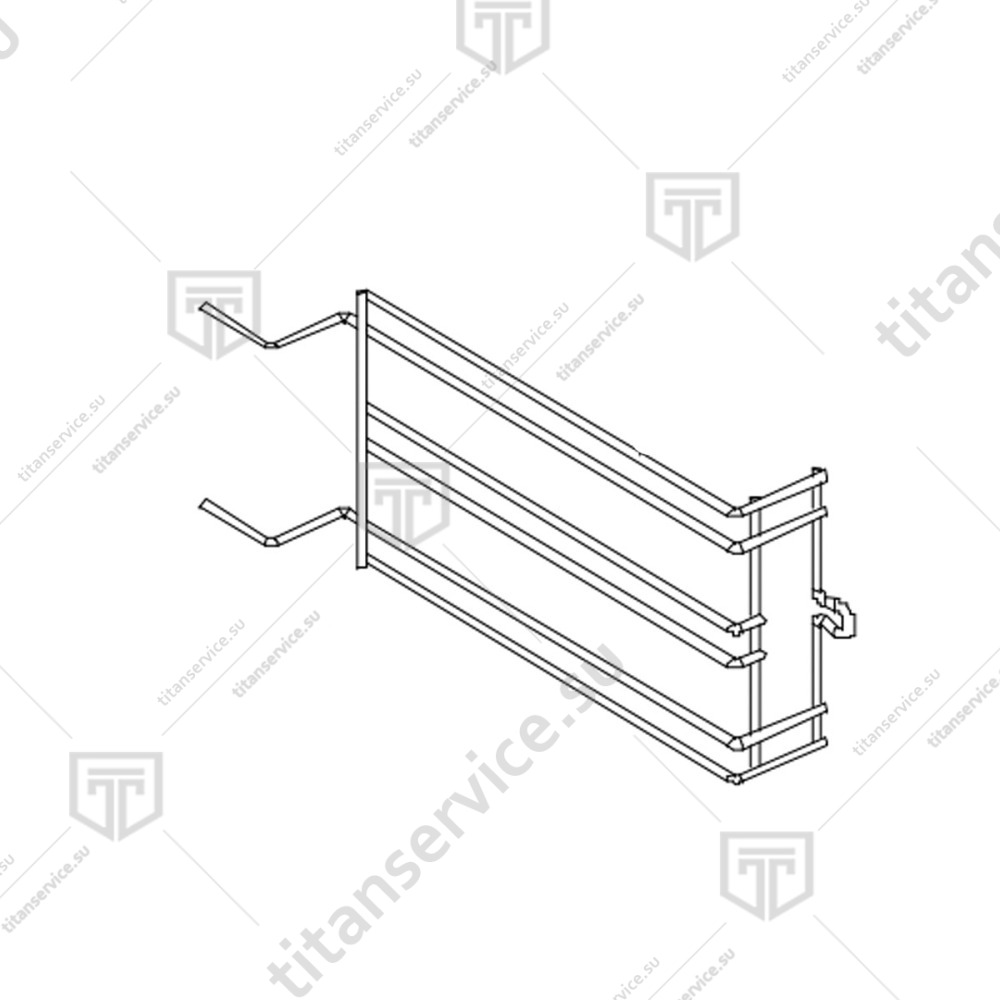 Направляющая правая/левая для пароконвектомата Unox XVC 054 GRL1075A0 - фото №1