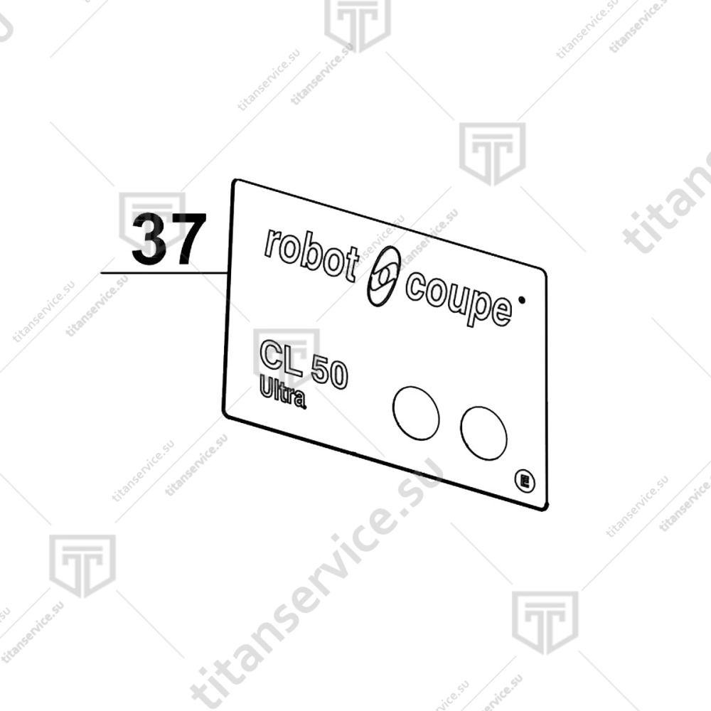 Панель передняя для овощерезки Robot Coupe CL50 E Ultra 403994 - фото №1