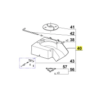 Корпус в сборе для кухонного процессора Robot Coupe R502 D 39820