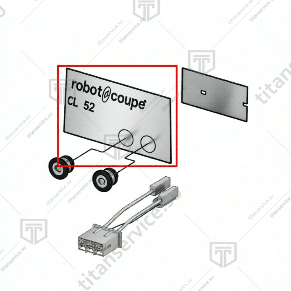 Панель фронтальная для овощерезки Robot Coupe CL52 406516 - фото №1