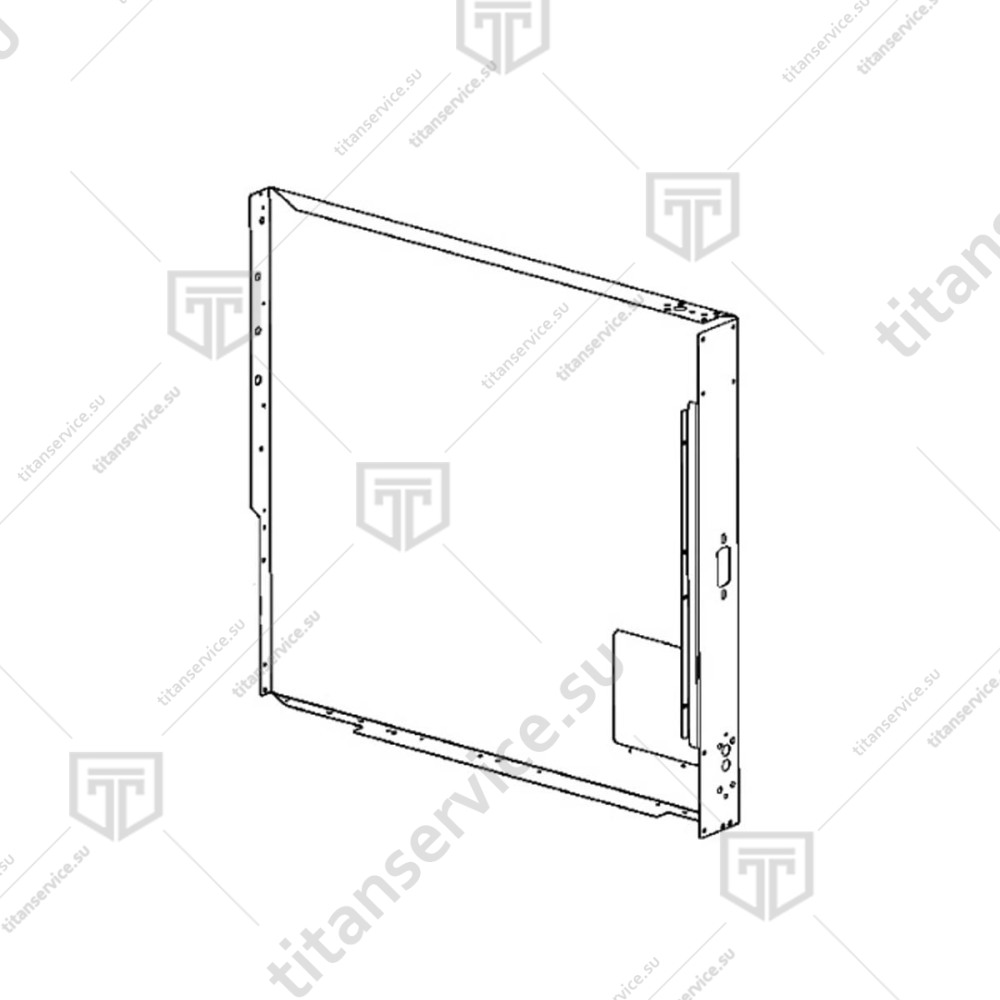 Правая боковая панель для пароконвектомата Unox XVC 205 E 0D2177A0 - фото №1