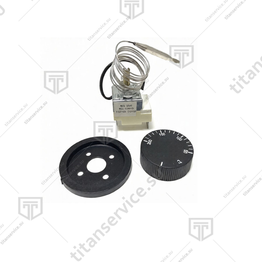 Терморегулятор WZA-200E 1,0 м. от 50°С до 200°С 16A с ручкой - фото №1