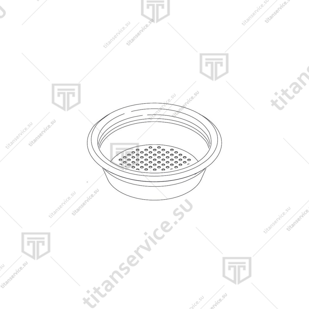 Фильтр двухслойный H26.5мм для кофемашины Sanremo F18 10053046 - фото №1