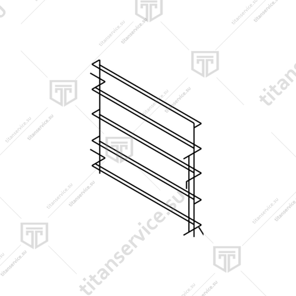 Направляющая левая для печи конвекционной Unox XV 401/500 GR045 - фото №1