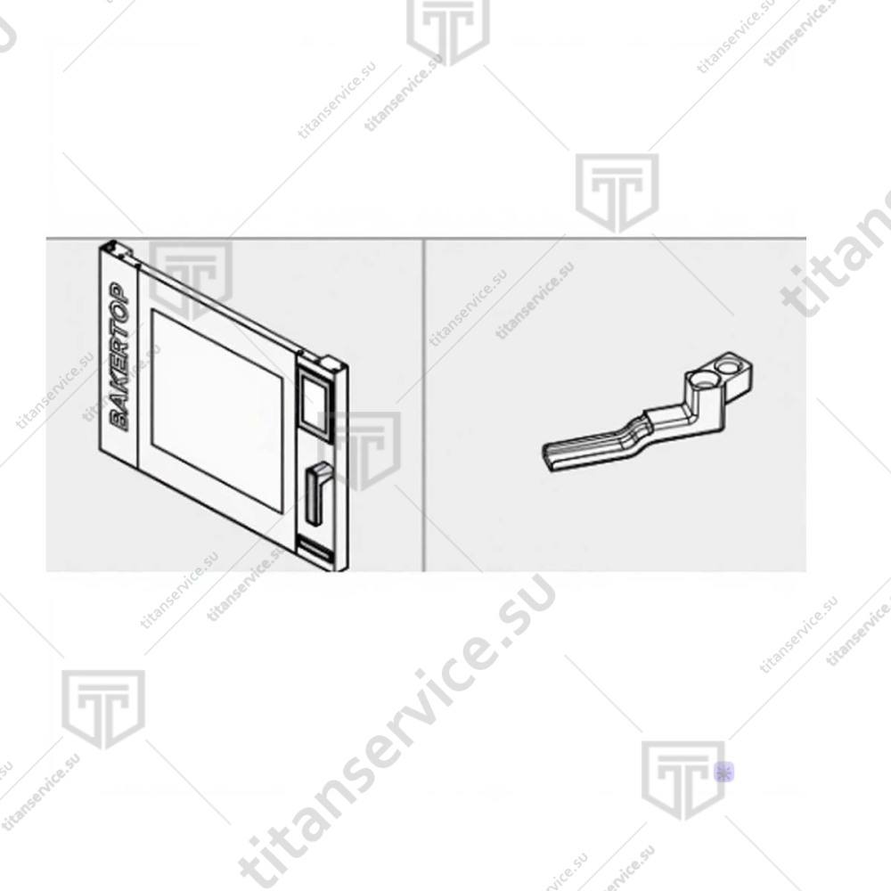 Комплект для перевешивания двери пароконвектомата Unox XEVC-1011-M XUC203 - фото №1