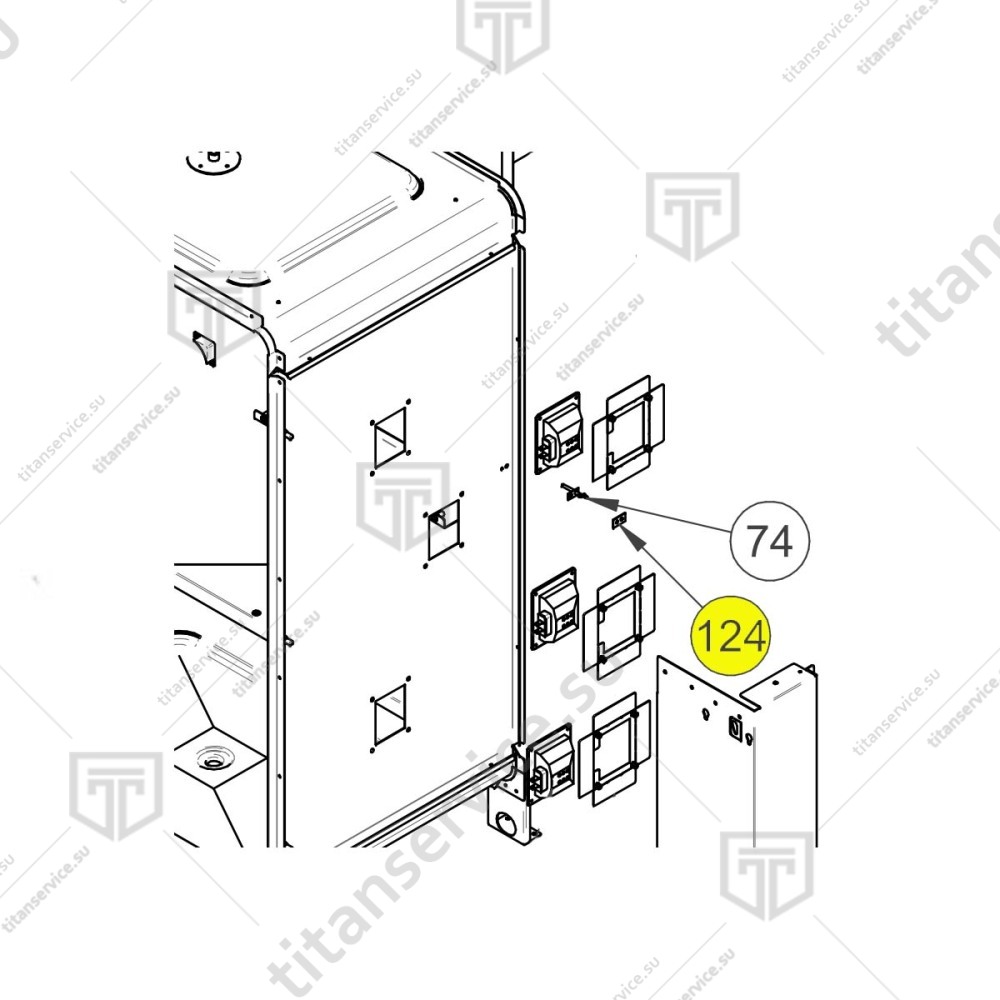 Уплотнение для датчика пароконвектомата Apach Cook Line AP10D - фото №1