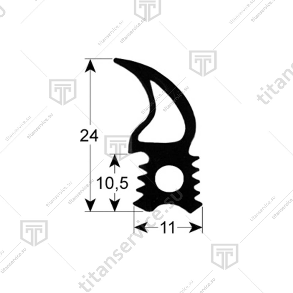 Уплотнение двери для пароконвектомата Convotherm P3 OEB 6.20 7011004 - фото №1