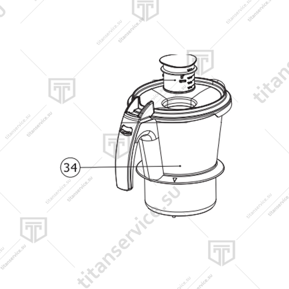 Стакан для термоблендера Taurus Mycook 528095000 - фото №2