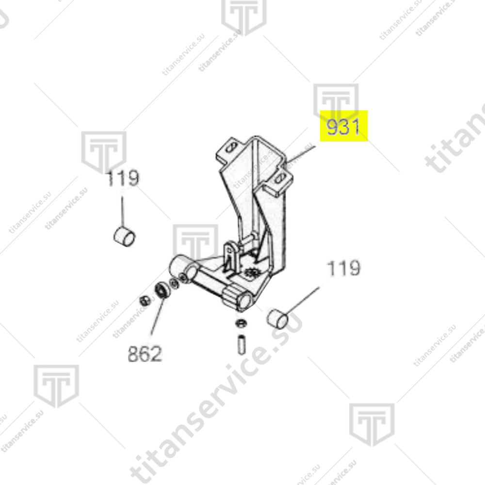 Кронштейн для слайсера Beckers ES 275 931 - фото №1