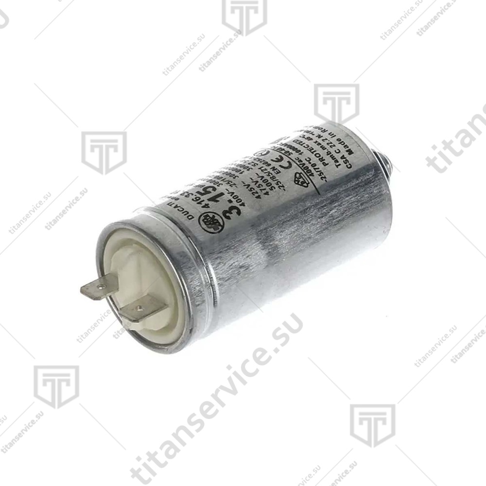 Конденсатор 3,15µF 450V мотора для конвекционной печи Unox  XB 603 CN1008A0 - фото №1
