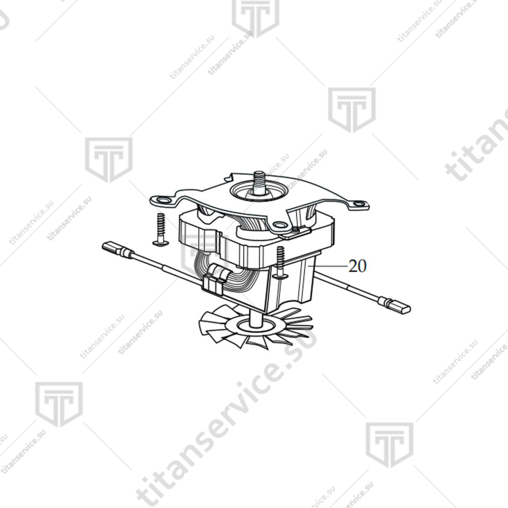 Мотор для блендера Waring BB255E 35381 - фото №1