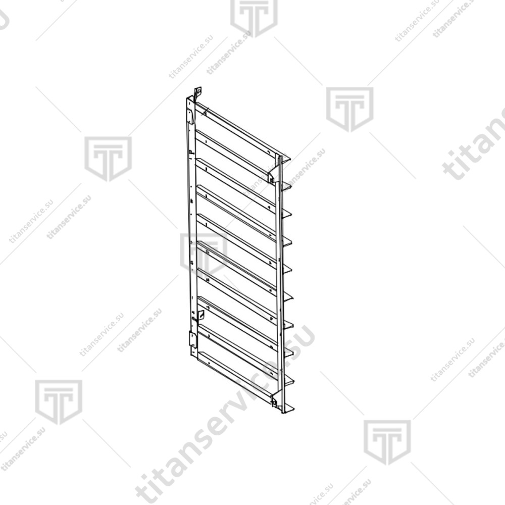 Направляющая противней левая 600x400мм для печи конвекционной Unox XBC 805 GRL1141A1 - фото №1